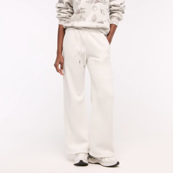 Abercrombie & Fitch Pants - Abercrombie & Fitch High Rise Sunday Wide Leg Sweatpant SZ LARGE